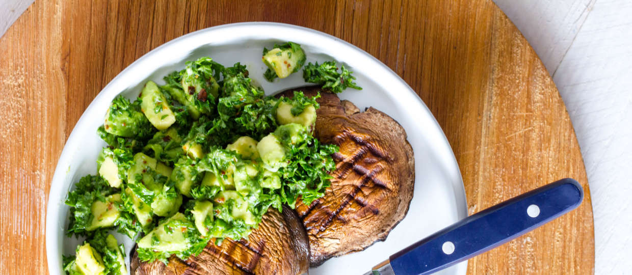 Portobello Steak met Avocado Chimichurri Keto.nl