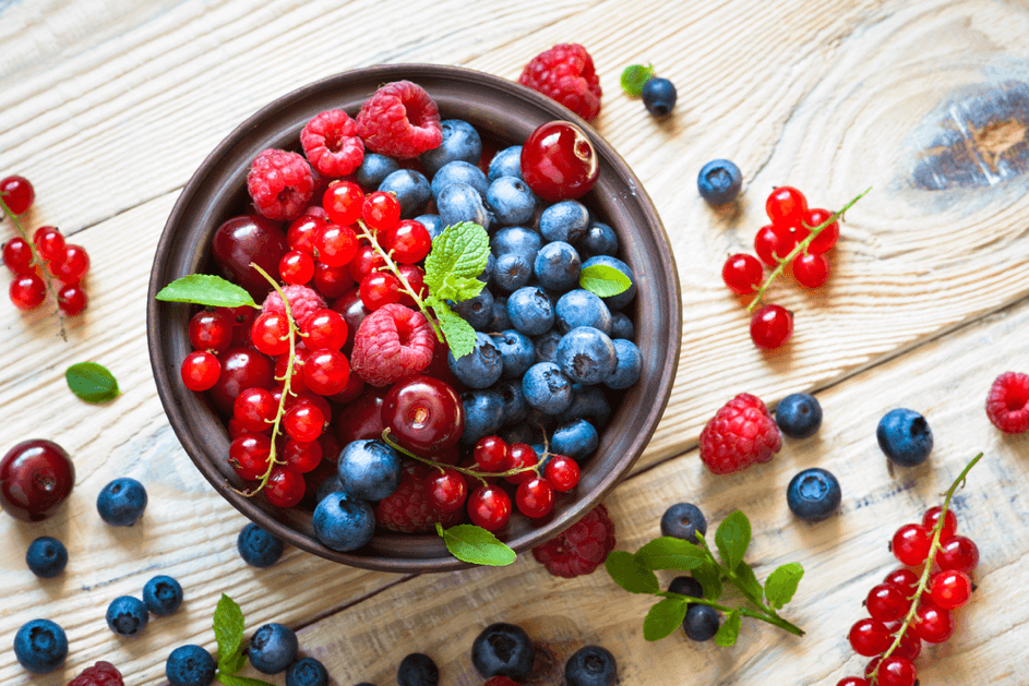 Rood fruit is geschikt voor het ketogeen dieet